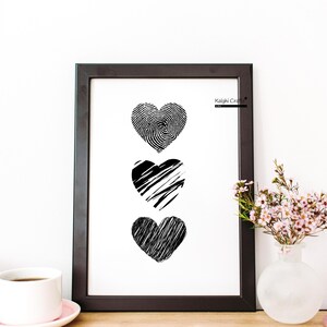 Love Heart Digital Poster Téléchargement instantané pour carte, cadeau d’anniversaire d’anniversaire pour petit ami ou petite amie, SVG EPS PNG Print, décoration de chambre à coucher