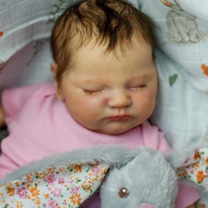 Realistic Reborn Baby Doll – Quinlyn by Bonnie Brown & Adrie Stoete – Lifelike Newborn Girl – OOAK Reborn Art Doll