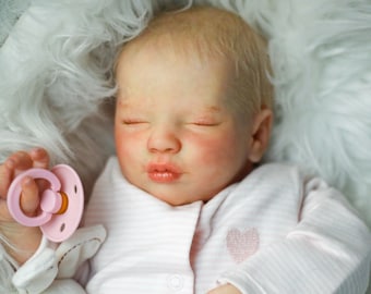 Reborn baby Priscilla Doll 19.5" Lifelike Baby Girl Blonde Hair