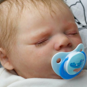 Newborn reborn doll. Reborn baby Charles  asleep. Realistic reborn baby. Real photo. Ready for ship from US