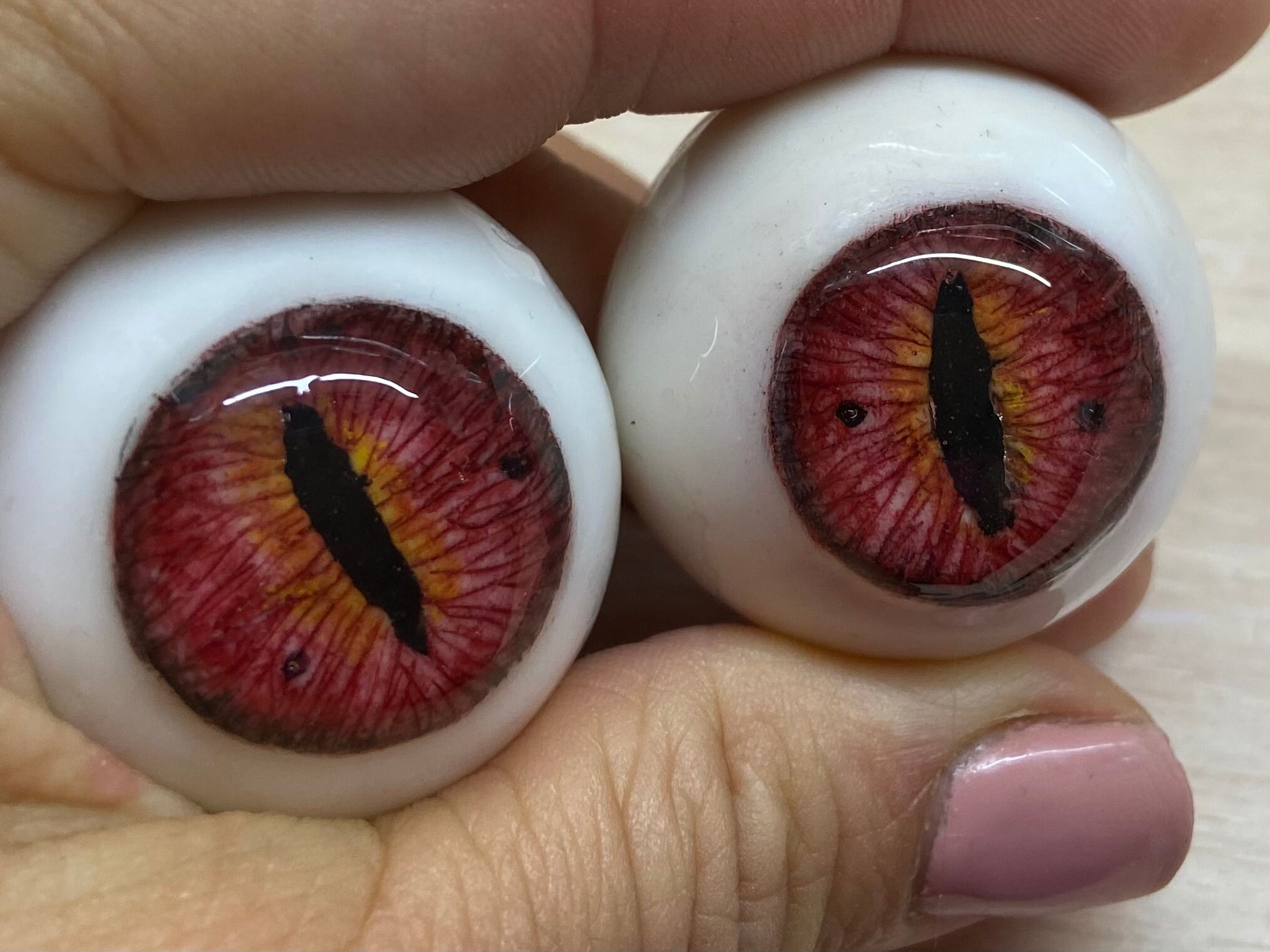 Realistische Harz Monster Augen. Katzenaugen. 35mm. Große | Etsy