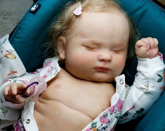 Toddler reborn Joseph asleep. Realistic realborn doll. Prototype quality reborn baby. Ship from USA.