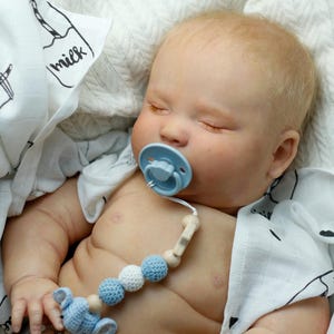 Personal order. Realistic reborn doll Joseph asleep. 27inches reborn baby boy. High end quality reborn baby. Realborn Joseph. Ship from US