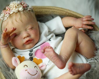 Reborn Baby Primrose van Laura Lee Eagles – Realistische pasgeboren rebornpop meisje, 18,5"