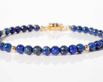 Lapis Lazuli Strength Bracelet | Gemstone Bracelet | Gold Fill and Gemstone Bracelet | Aurelia Jewellery