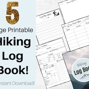 Hiking Log. Hiking Log Book. Hiking Tracker. Trail Log. Hiking Journal. Hike Log. Hike Tracker. Hike Journal. Hiking Gifts. Hiker Gift. Hike