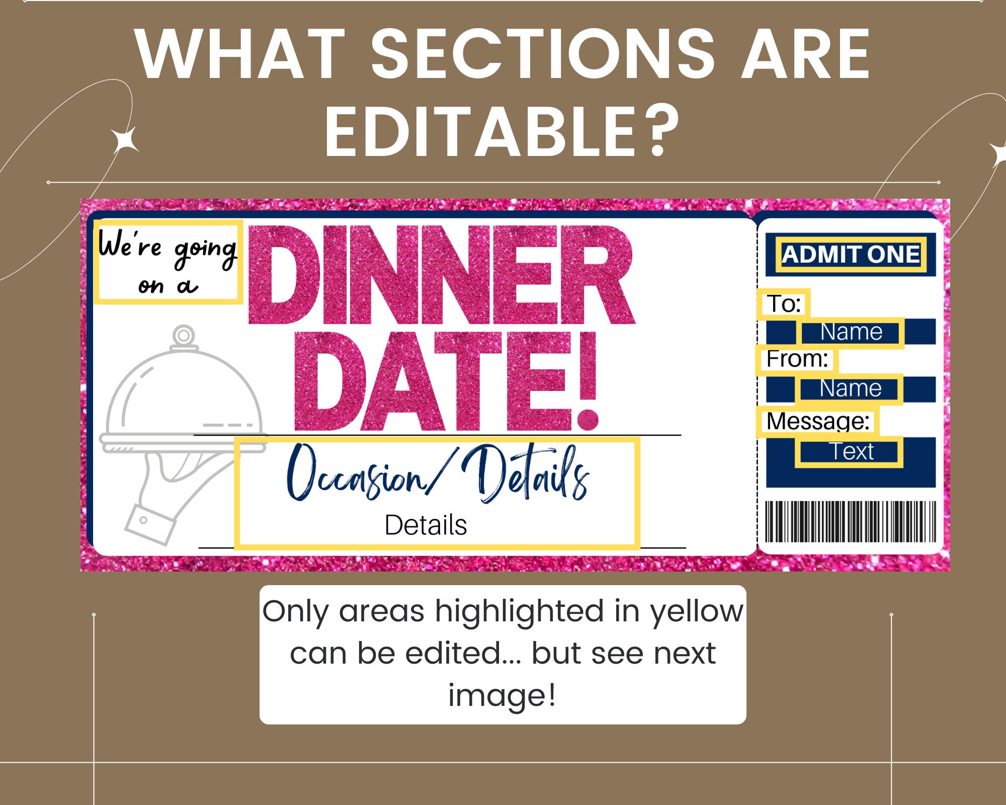 Dinner Date Coupon. Dinner Date Voucher. Birthday Dinner - Etsy