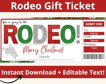 Rodeo Ticket uitnodiging. Rodeo-cadeaus. Rodeo uitnodigen. Sjabloon voor rodeo-uitnodigingen. Rodeo-kaartje. Rodeo-voucher. Rodeo-cadeaubon