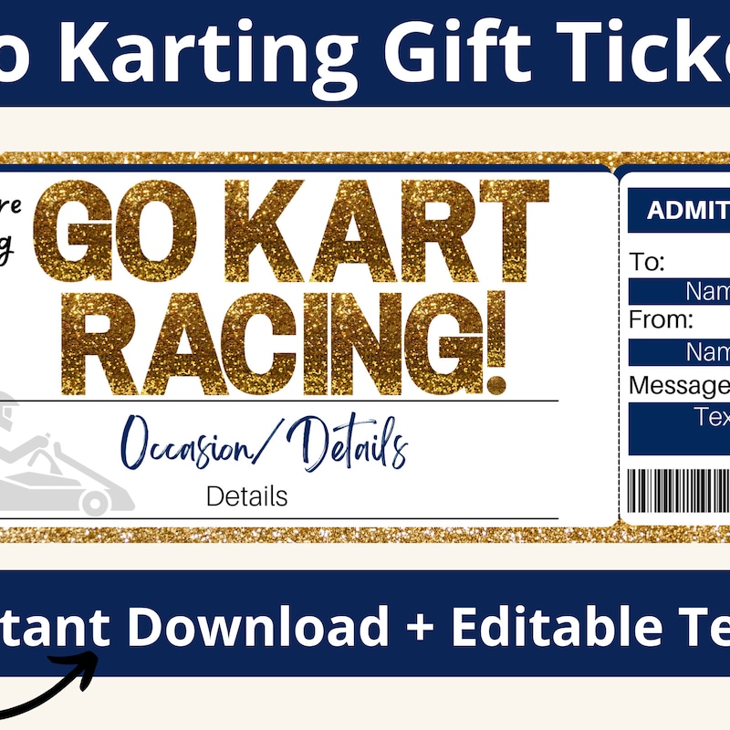 Go Kart Certificate - Etsy