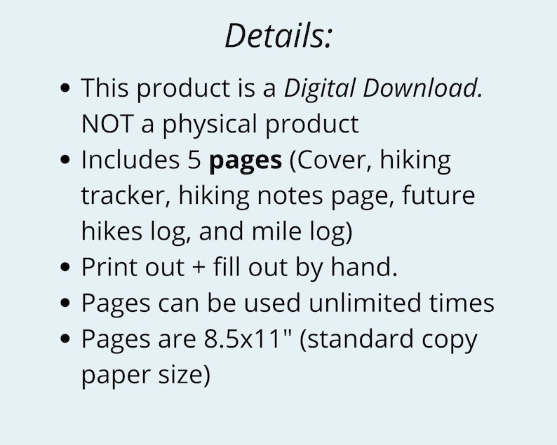 Hiking Log. Hiking Log Book. Hiking Tracker. Trail Log. Hiking image 7