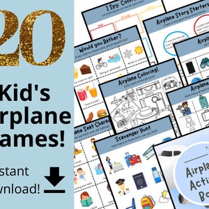 Airplane Activities for Kids. Airplane Activity Kit. Airplane Games. Kids Airplane Activity. Kids Travel Activities. Kids Travel Games.