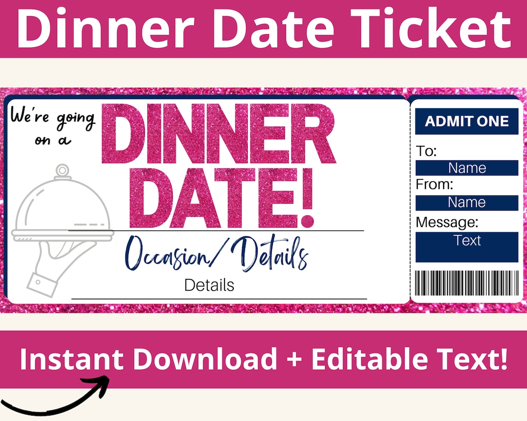 Dinner Date Coupon Dinner Date Voucher Birthday Dinner Etsy Dinner Date Coupon Dinner Date Voucher Birthday Dinner Etsy