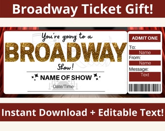 hamilton ticket etsy