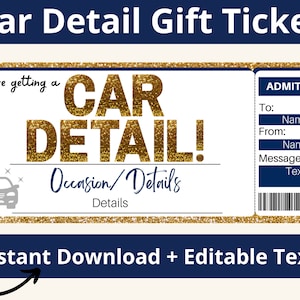 Car Detailing Certificate. Car Detailing Coupon. Car Detail Certificate. Car Detailing Card. Car Cleaning Kit. Car Wash Template. Printable