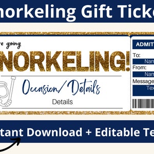 Snorkeling Geschenkgutschein. Schorchelgutschein. Schnorchel Gutschein. Tauchschein. Schnorchel Geschenk. Snorkel Gutschein. Schnorchel Geschenke. Druckbar