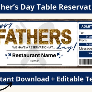 Table Reservation Gift. Restaurant Reservation. Reserved Table Ticket. Dinner Reservation. Restaurant Gifts. Reservation Cards.