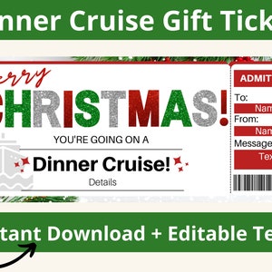 Dinner Cruise Boarding Pass. Sunset Cruise Ticket. Boat Trip Coupon. Dinner Cruise Gift Certificate. Boat Invitation. Printable