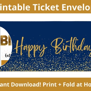 Kartenkuvert. Druckbare Umschlag Vorlage. Bordkarte Umschlag. Kartenhülle. Geschenk Umschlag. Geburtstag Umschlag. Überraschungs Kuvert