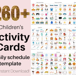 Daily Routine Chart. Printable Daily Routine Cards. Childrens Schedule. Daily Activity Board. Kids Schedule.Toddler Schedule.Visual schedule