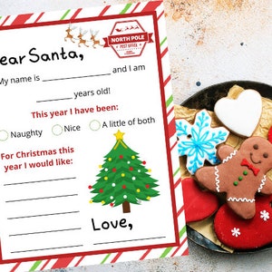 Brief an den Weihnachtsmann. Kinderbrief an den Weihnachtsmann. Druckbarer Brief an den Weihnachtsmann. Brief an den Weihnachtsmann zum Ausdrucken. Weihnachtsbrief Vorlage. Weihnachtswunschliste.