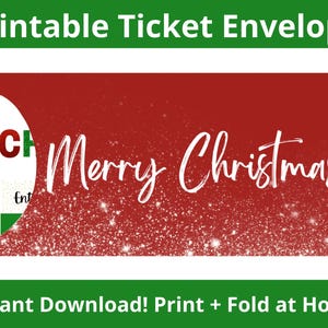 Kartenkuvert. Druckbare Umschlag Vorlage. Weihnachts Umschlag. Kartenhülle. Geschenk Umschlag. Bordkarte Umschlag. Überraschungs Kuvert