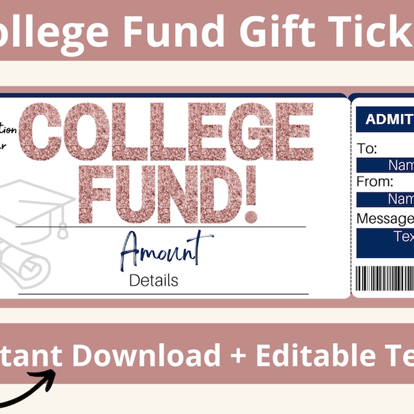 College Fund Money Box - Etsy