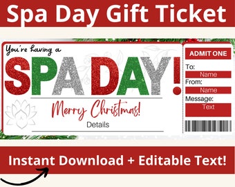 Christmas Spa Gift Certificate. Massage Gift. Pedicure Gift. Manicure Gift. Massage Gift Card. Massage Certificate.Spa Day Gift.Salon Coupon