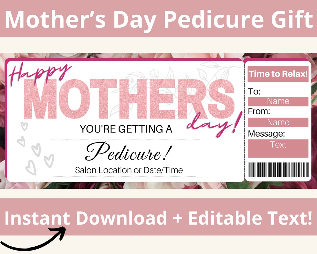 Pedicure Gift Certificate Pedicure Gift Card Salon Gift Certificate Pedicure Gift Certificate Pedicure Gift Card Salon Gift Certificate
