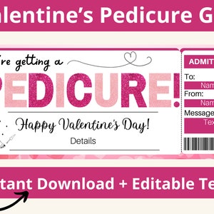 Pediküre Geschenkgutschein. Pediküre Geschenkkarte. Salon Geschenkgutschein. Salon Geschenkkarte. Pediküre Coupon. Pediküre-Karte. Druckbar