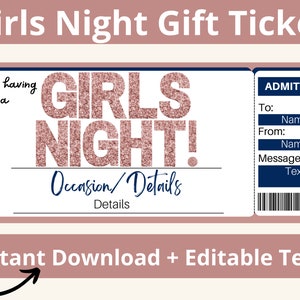 Girls Night Invitation. Ladies Night Out. Girls Night Out. Girls night Invite. Ladies Night Invitation. Girls Night Gifts. Girls Party.