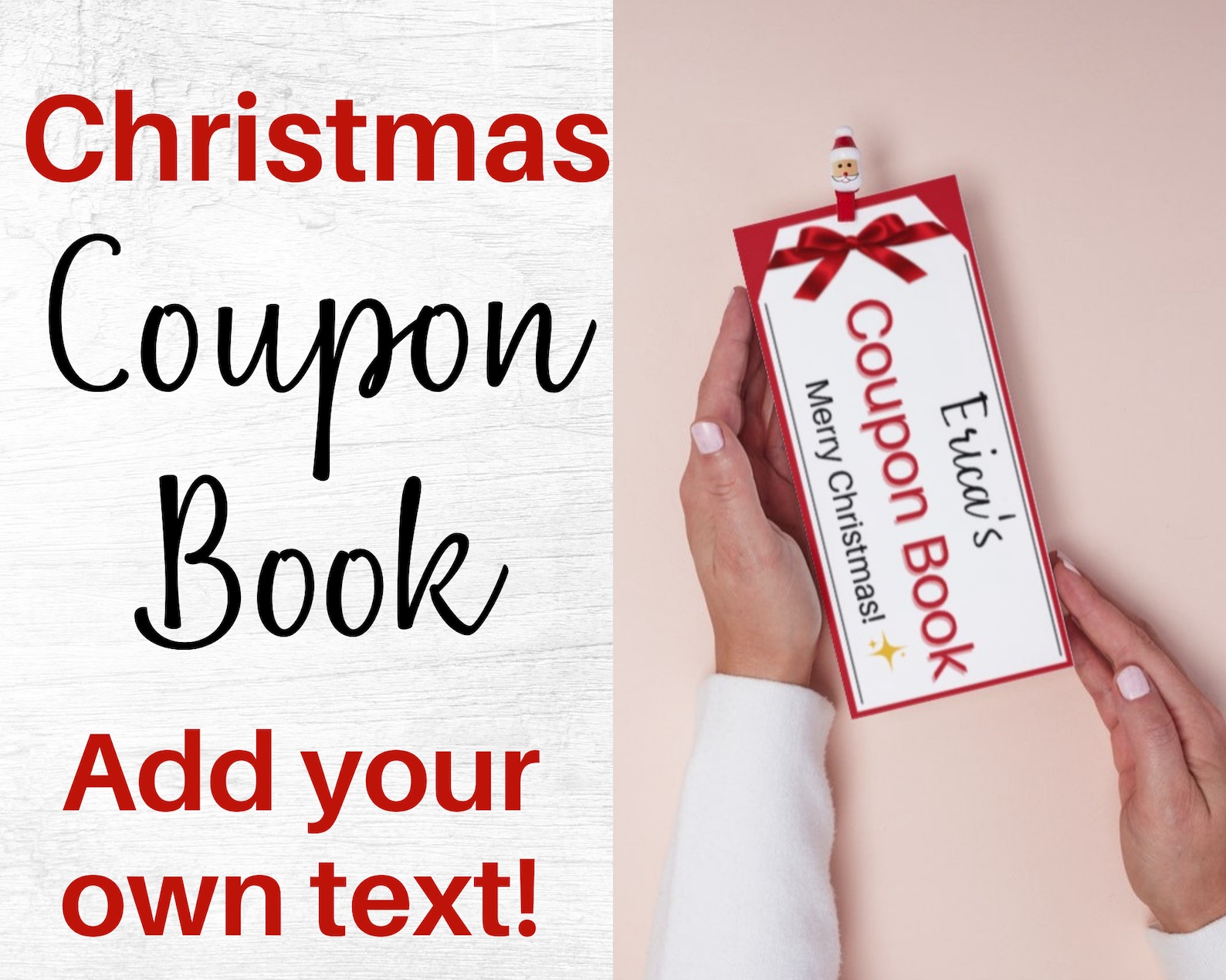 Christmas Coupon Template. Christmas Coupon Book. Christmas Etsy
