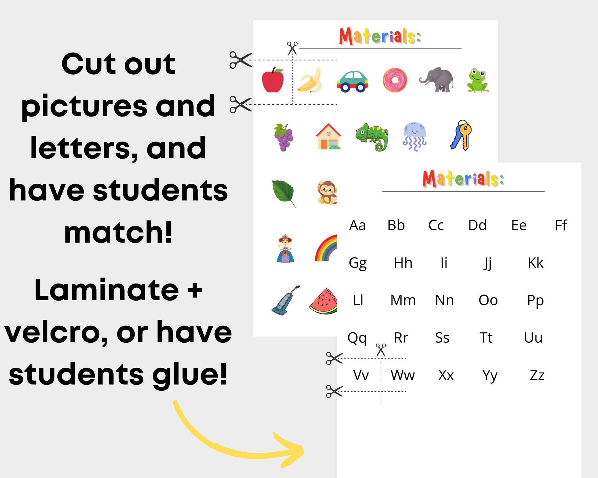 Beginning Sound Worksheet. Letter Sounds. Learning to Read. Preschool ...