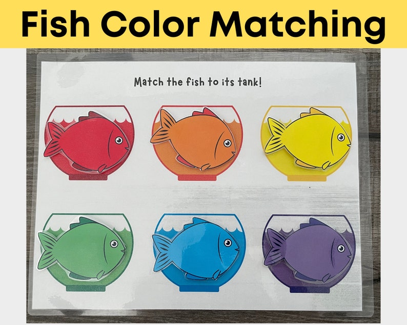 Color Matching Printable. Color Matching for Toddlers. Color Etsy
