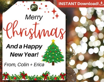 Etiquetas de regalo de Navidad. Etiquetas de vino de Navidad. Etiquetas de vino de Navidad. Etiquetas de vino imprimibles. Etiquetas de vino imprimibles. Etiqueta de vino editable. Regalo de vino