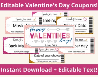Valentines Day Coupon Book. Valentines Day Coupons Printable. Valentines Coupon Book. Love coupons. Coupons for Husband. Love Coupon Book