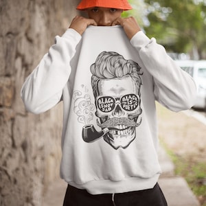 Graphic Smoker Sweatshirt  , Oversized Sweatshirt ,Crewneck Sweatshirt , Trendy Sweatshirt, Unisex Sweatshirt ,Streetwear Sweatshirt , Merch
