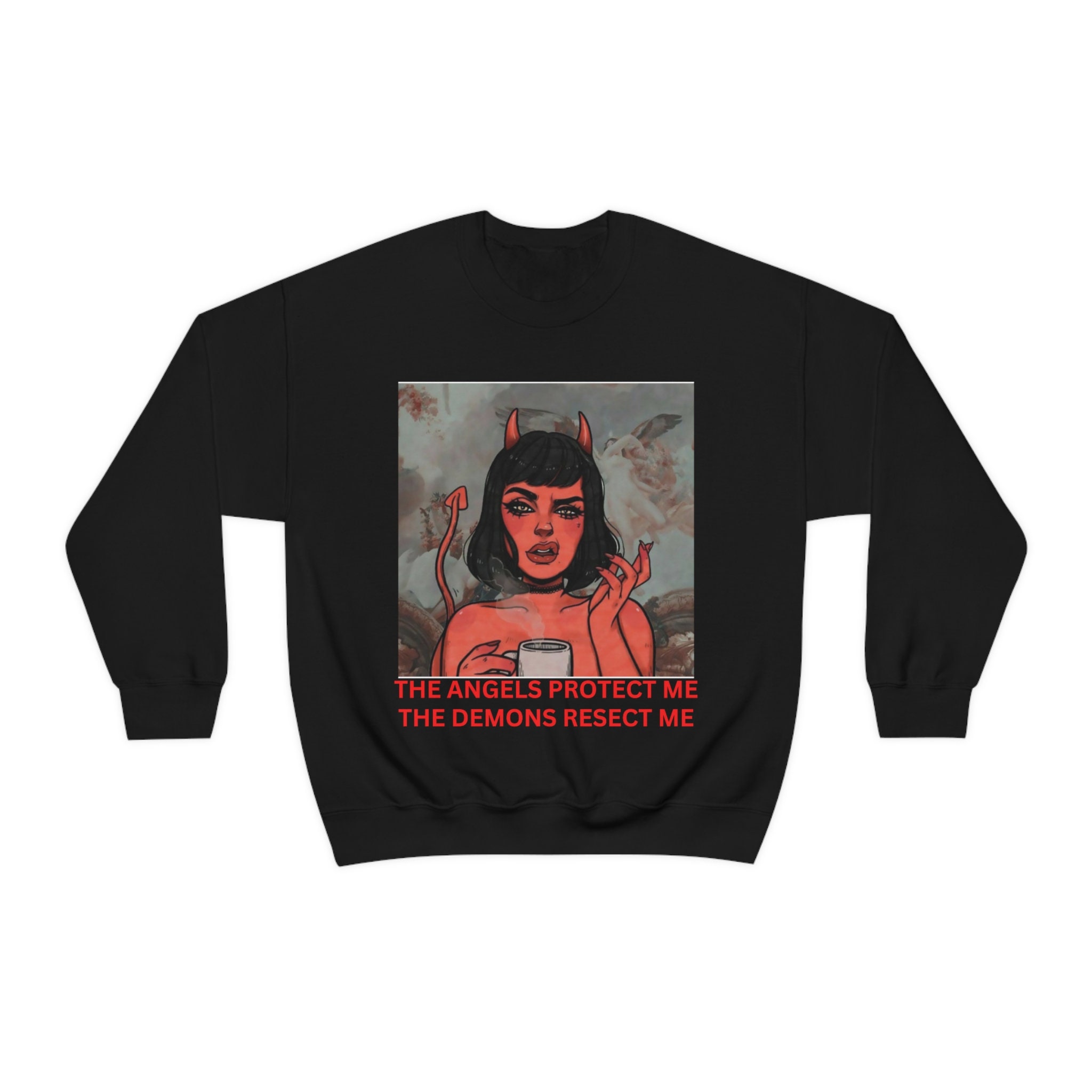 Demons and angels sweatshirt hotsell
