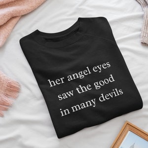 Angel Eyes Sweatshirt: Unisex Trendy Crewneck