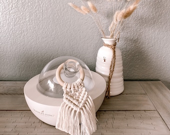 Boho macramé-diffusorbedel: autoaccessoire voor etherische olie