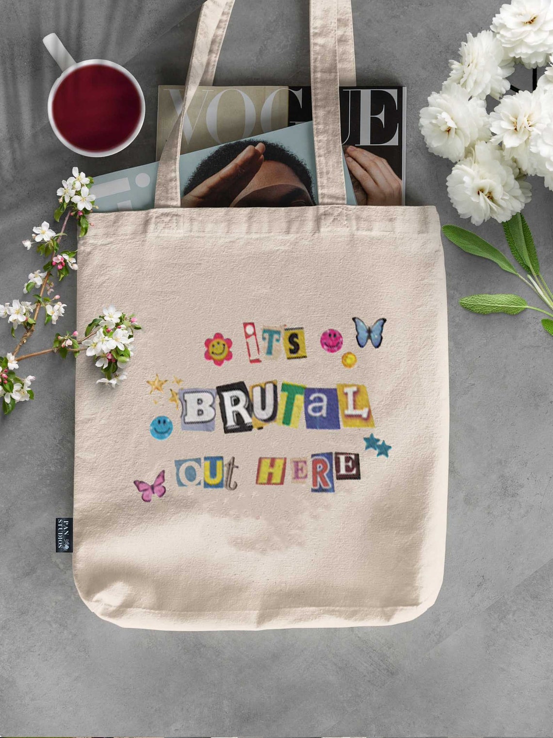It's Brutal Out Here Tote Bag Olivia Rodrigo Tote Y2K Etsy