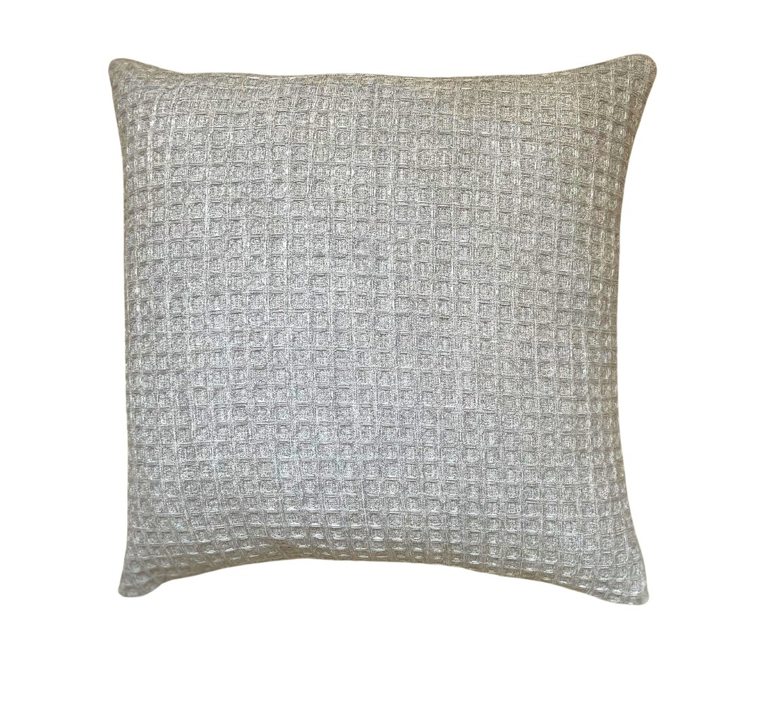 Gray Textured Pillow Cover, Multiple Sizes, Solid Gray Pillow, Neutral