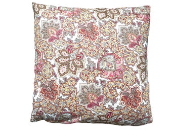 Paisley Pillow Cover, Floral Paisley, 20x20 Pillow Cover, Colorful Pillow Cover, Cottage Pillow, Farmhouse Pillow, Paisley Cushion Cover,