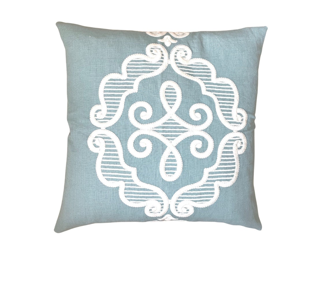 Sea Foam Green Pillow Textured Green Pillow 20x20 Pillow Etsy