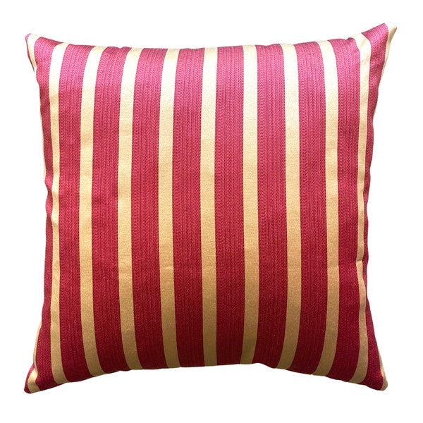 Red Gold Pillow Etsy
