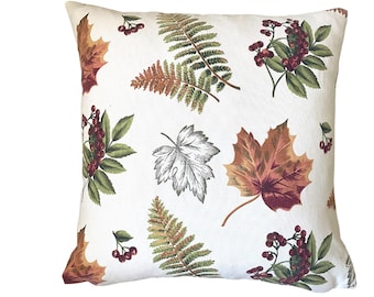 Leaf Pillow Cover, Autumn Leaves Pillow, Fall Decor for Home, Harvest Decor Pillow, Fall Farmhouse Decor, Fall Pillow Cover, Double Sided,
