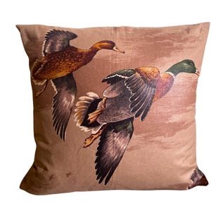 Duck Pillow, Duck Hunter Gifts, Duck Hunting, 20x20 Pillow Cover, Man Cave Decor, Mallard Duck Pillow, Game Birds Pillow, Hunter Decor, Bird