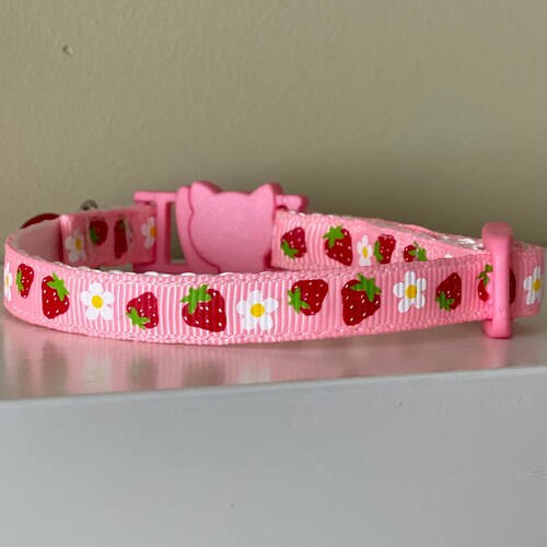 Cat Collar Strawberry Cat Collar Breakaway / Non Breakaway Etsy