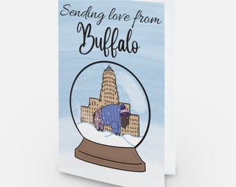 Sending Love from Buffalo Holiday Card