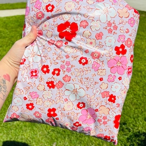Floral poly mailers