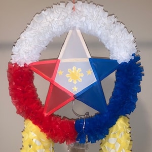 Philippine Colors Traditional Parol with remote controlled light, Filipino parol, parol, christmas decor